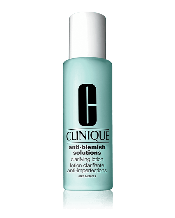 Anti-Blemish Solutions Clarifying Lotion, Medicated formula exfoliates, reduces excess oil that can lead to breakouts.