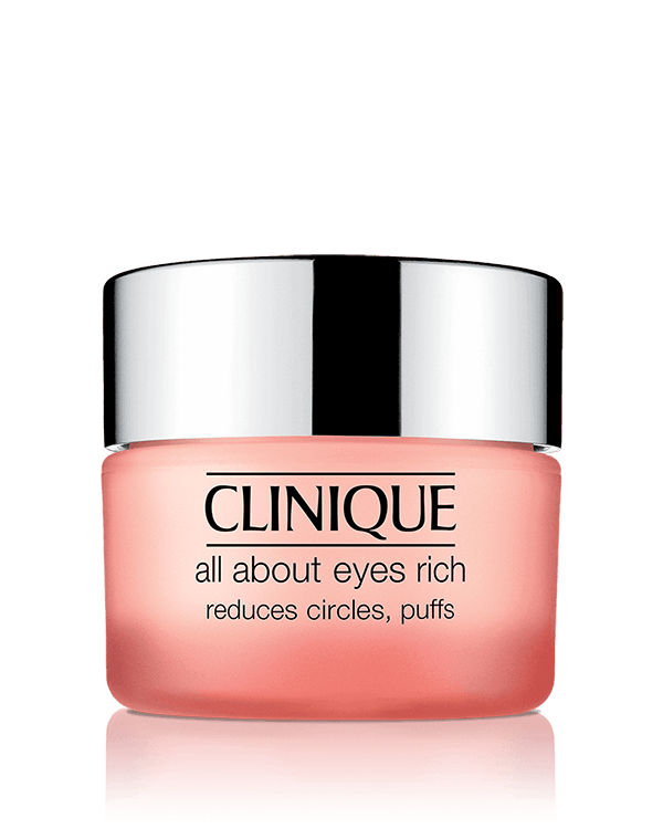 All About Eyes&amp;trade; Rich, Rich eye cream diminishes the look of undereye circles, shadows, puffs and fine lines.