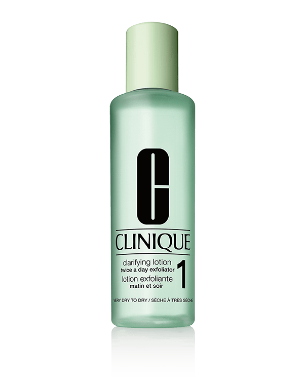 Clarifying Lotion Twice A Day Exfoliator 1, Mild exfoliating lotion for very dry skin sweeps away dulling flakes. Dermatologist-developed.