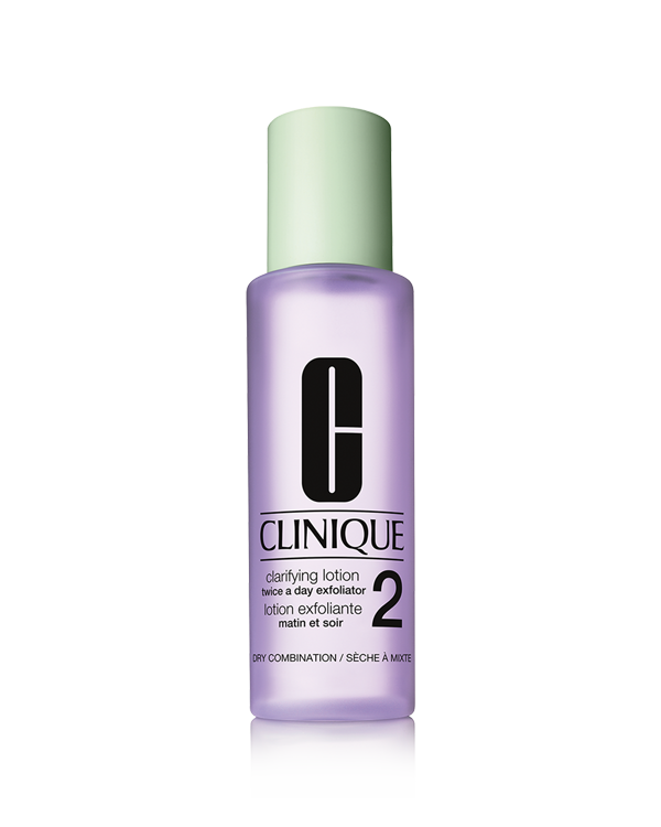 Clarifying Lotion Twice A Day Exfoliator 2, Gentle exfoliating lotion for dry-combination skin sweeps away dulling flakes. Dermatologist-developed.