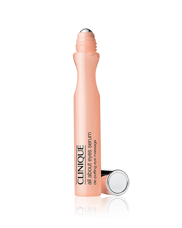 All About Eyes&amp;trade; Serum De-Puffing Eye Massage, Instantly cooling rollerball refreshes on contact.