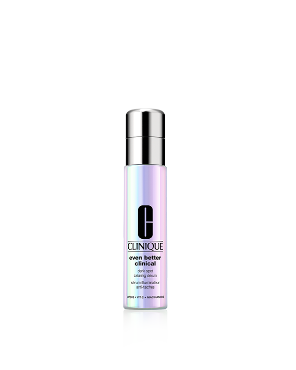 Even Better Clinical™ Dark Spot Clearing Serum, Our fourth generation brightening serum is a powerful dermatologist-developed solution for brilliant skin. The advanced formula, including our proprietary molecule UP302, balances more potent brightening actives with more soothing ones.