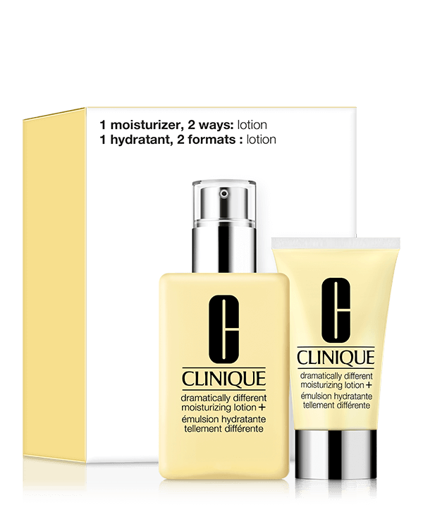 1 Moisturizer, 2 Ways: Dramatically Different Moisturizing Lotion+™, Our genius moisturizer in jumbo and travel sizes. A RM310 value.