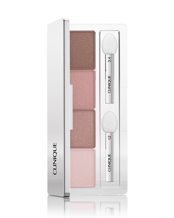 All About Shadow™ Quad, Silky, long-wearing eyeshadow for rich, buildable color in four complementary shades.